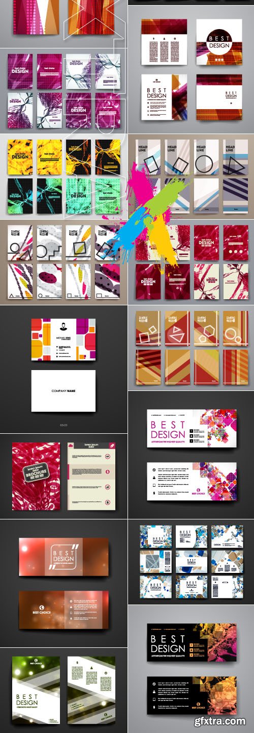 Flyer brochure and banner template vector 3