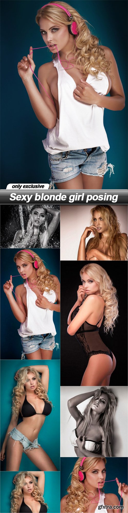 Sexy blonde girl posing - 8 UHQ JPEG