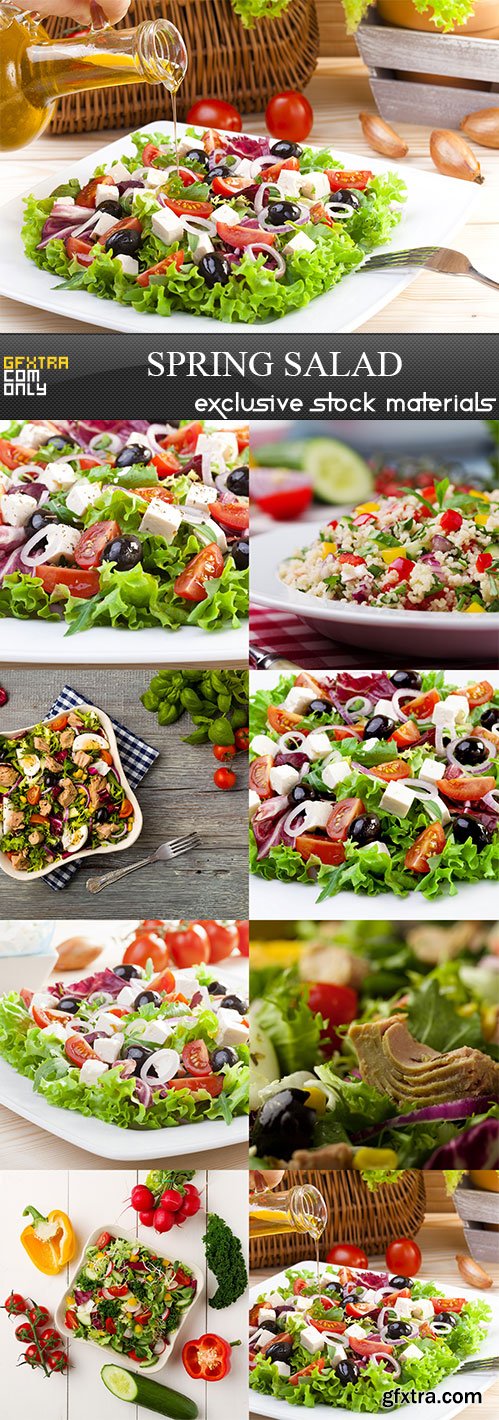 Spring salad, 8 x UHQ JPEG