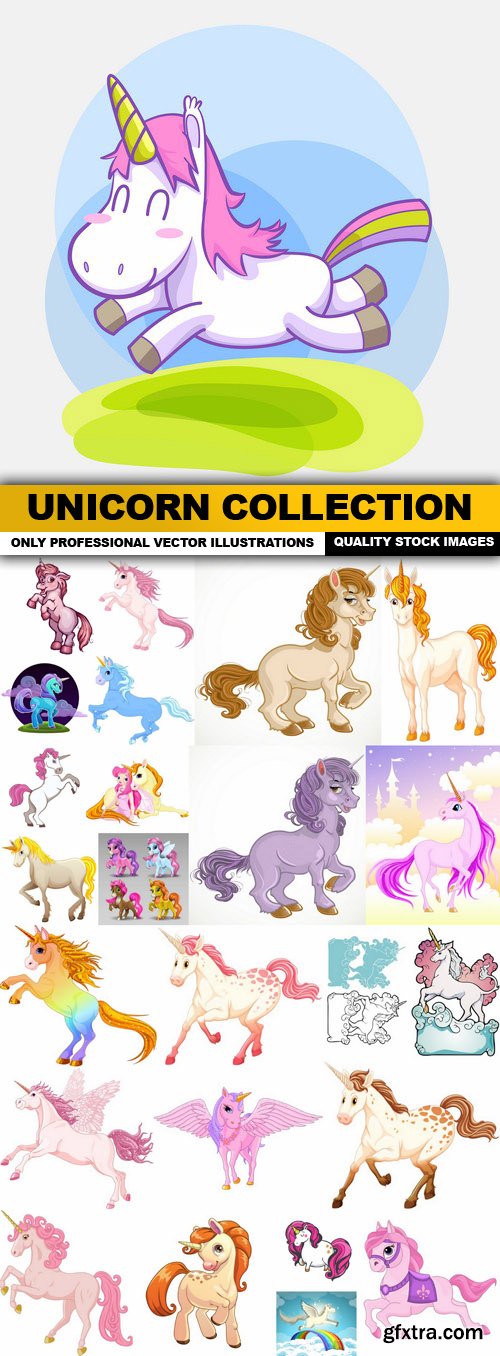 Unicorn Collection - 25 Vector