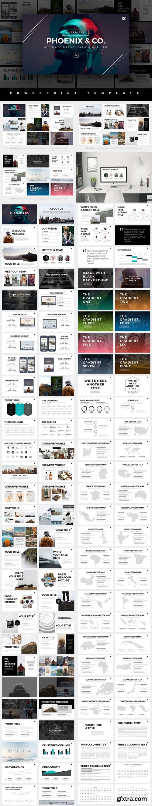 Phoenix Minimal PowerPoint Template - CM 520487