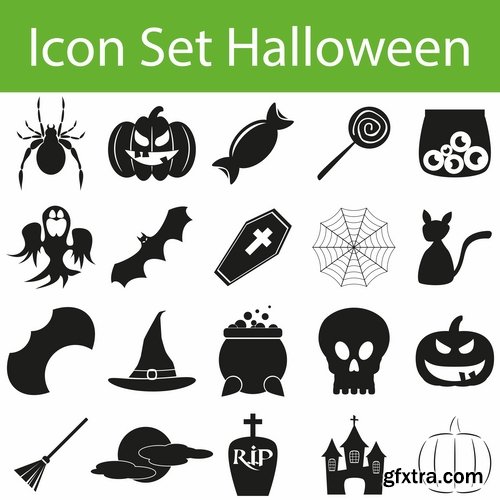 Collection of vector icons flat picture on various subjects #4- 25 EPS