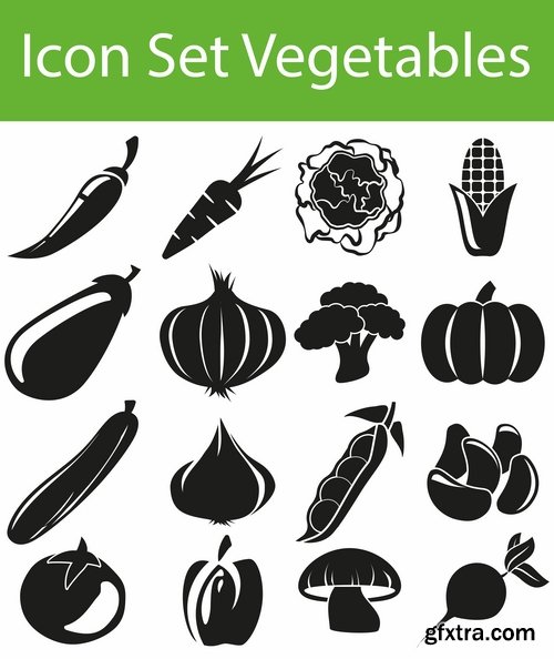 Collection of vector icons flat picture on various subjects #4- 25 EPS