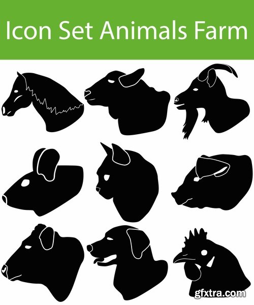 Collection of vector icons flat picture on various subjects #4- 25 EPS