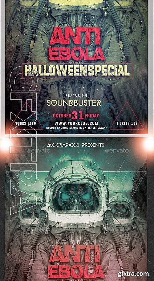 GraphicRiver - Anti Ebola Halloween Special Flyer Template 9178807