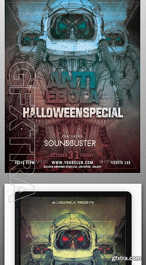 GraphicRiver - Anti Ebola Halloween Special Flyer Template 9178807