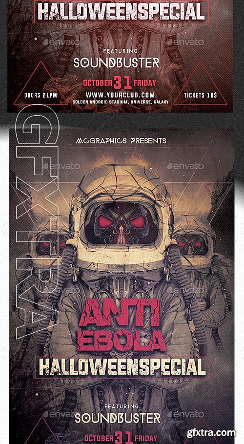 GraphicRiver - Anti Ebola Halloween Special Flyer Template 9178807