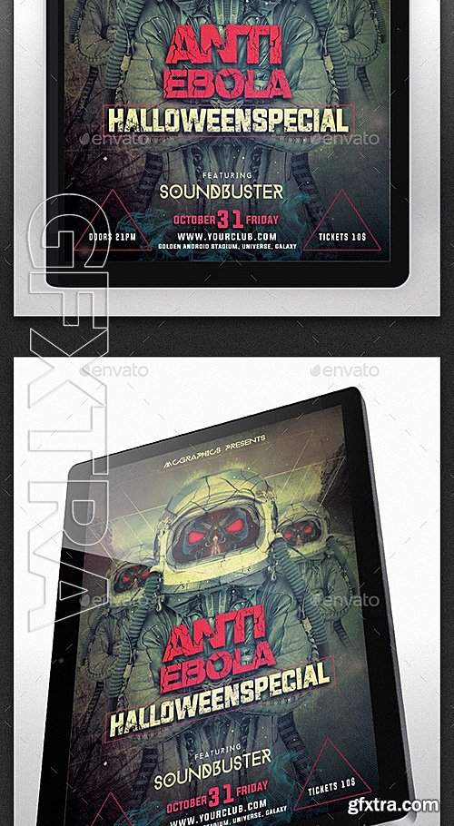 GraphicRiver - Anti Ebola Halloween Special Flyer Template 9178807