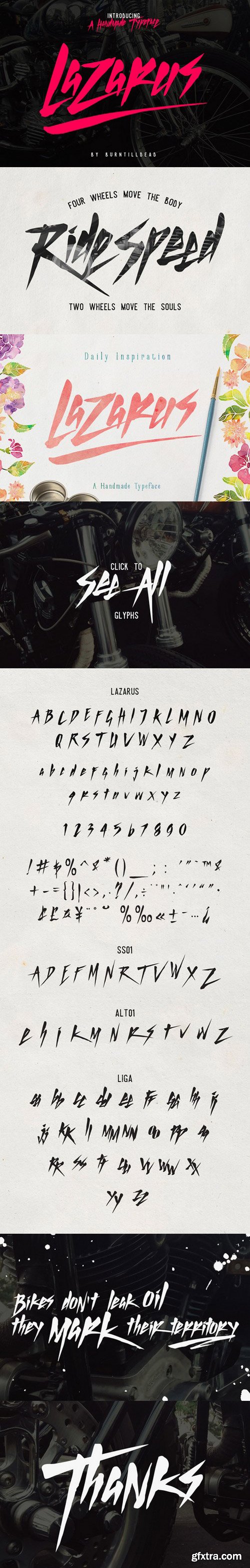 CM - Lazarus Script Font 523631