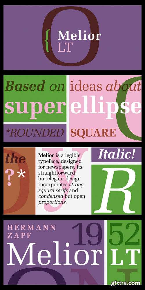 Melior Font Family