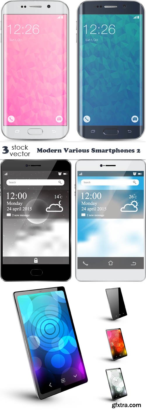 Vectors - Modern Various Smartphones 2