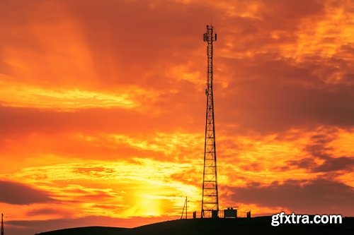 Collection of TV tower communication tower 25 HQ Jpeg