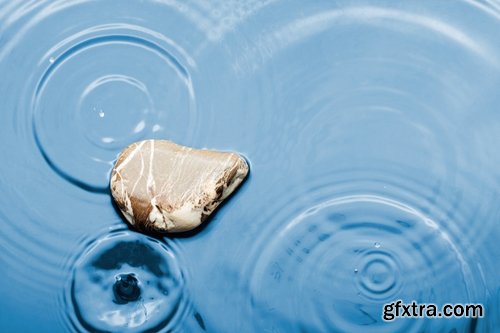 Collection decoration background is water on the stone drop 25 HQ Jpeg