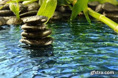 Collection decoration background is water on the stone drop 25 HQ Jpeg