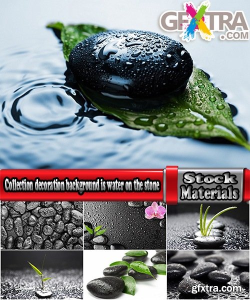 Collection decoration background is water on the stone drop 25 HQ Jpeg