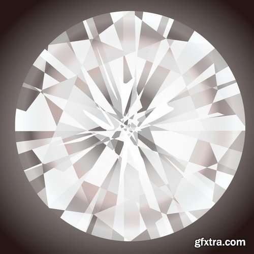 Collection picture vector diamond jewel 25 EPS