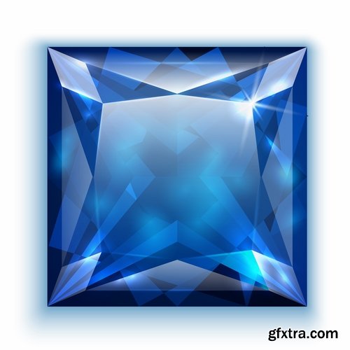 Collection picture vector diamond jewel 25 EPS