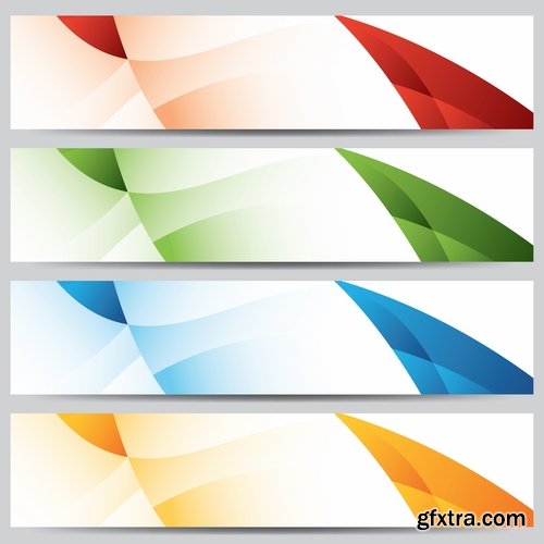 Collection of vector image flyer banner brochure business card 10-25 Eps