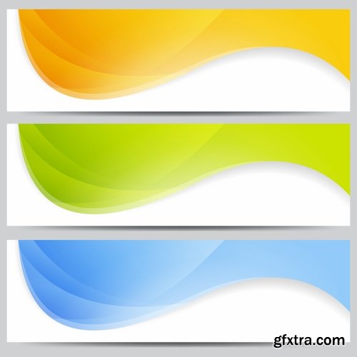 Collection of vector image flyer banner brochure business card 10-25 Eps