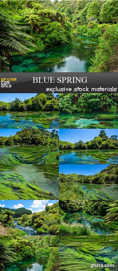 Blue Spring, 10 x UHQ JPEG