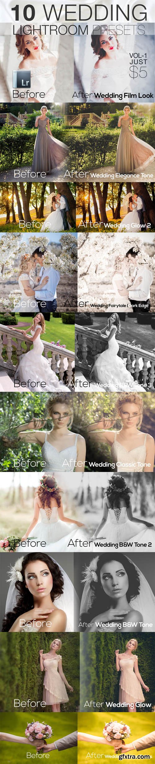 Wedding Lightroom Presets Vol 1