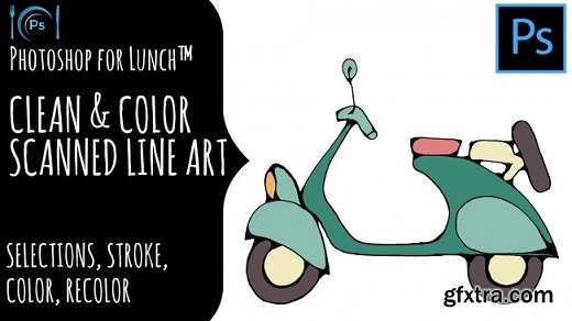 Photoshop for Lunch™ - Clean & Color Scanned Line Art