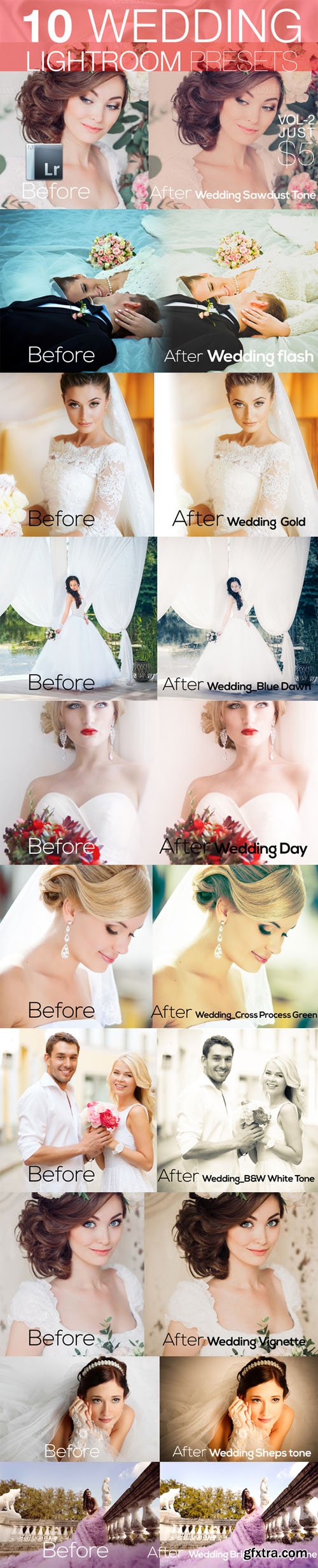 Wedding Lightroom Presets Vol 2