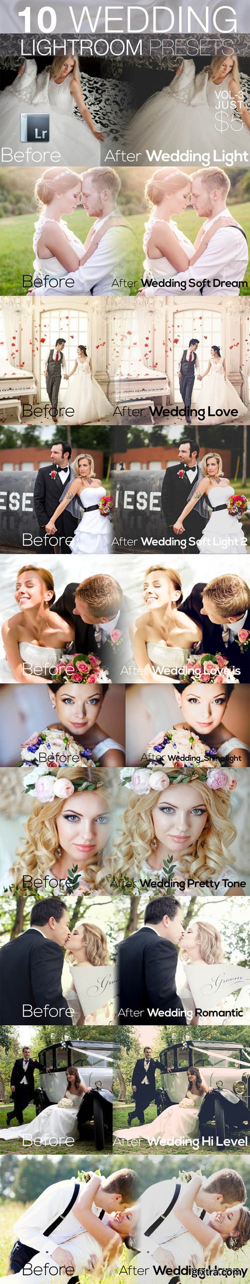 Wedding Lightroom Presets Vol 3