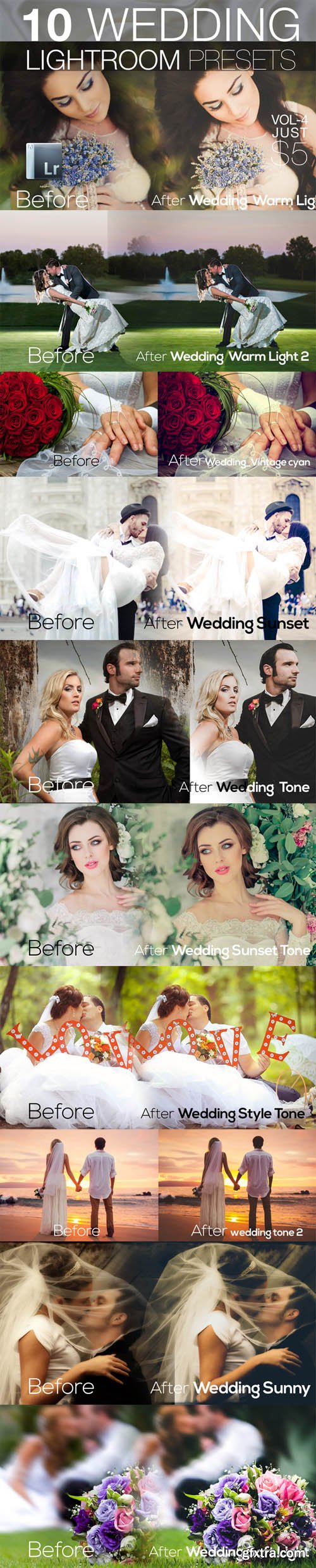 Wedding Lightroom Presets Vol 4