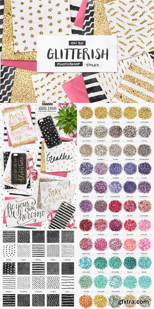 CM 495038 - 100 Glitter PS Styles + EXTRAS!