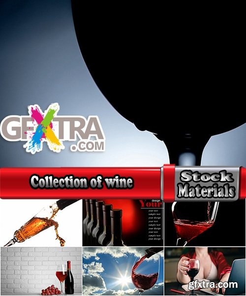 Collection of wine bottle glass spray jet stream 25 HQ Jpeg