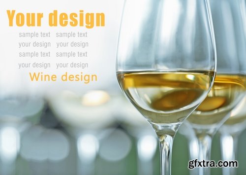 Collection of wine bottle glass spray jet stream 25 HQ Jpeg