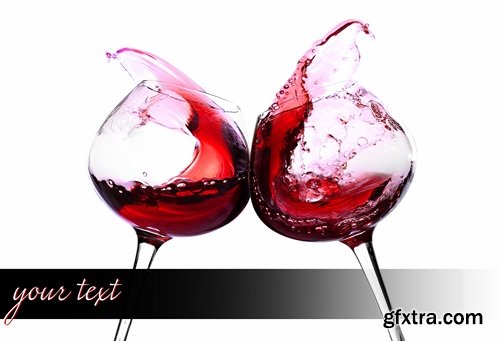 Collection of wine bottle glass spray jet stream 25 HQ Jpeg