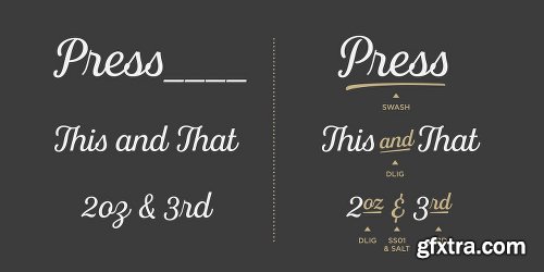 Fourth Font Family - 8 Fonts $280