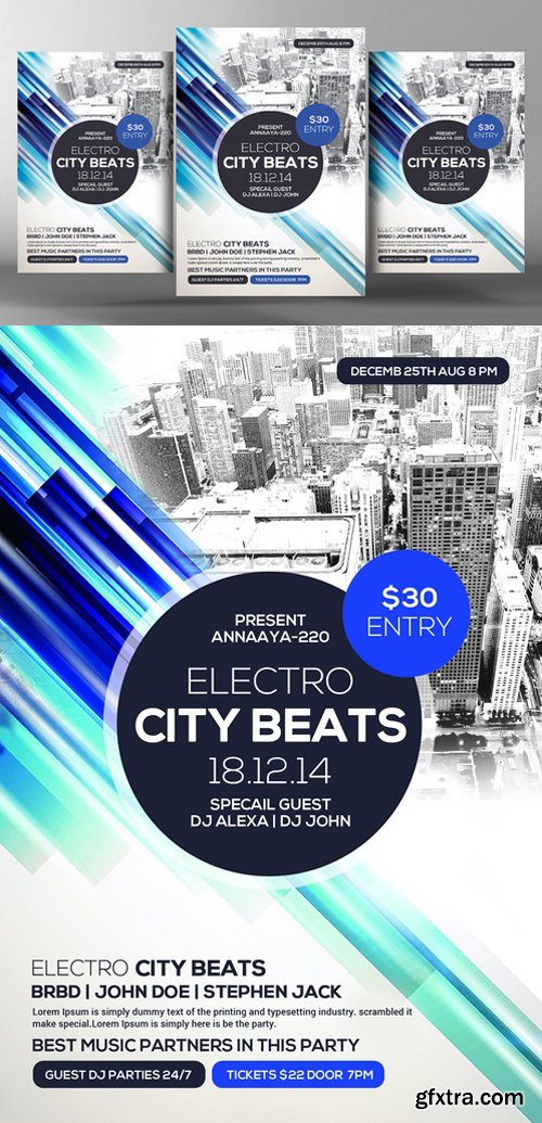 CM - City Beat Party Flyer Template 416319