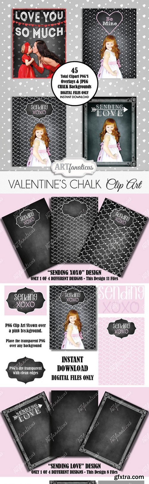 CM - PHOTO VALENTINE CHALK CLIPART 227592