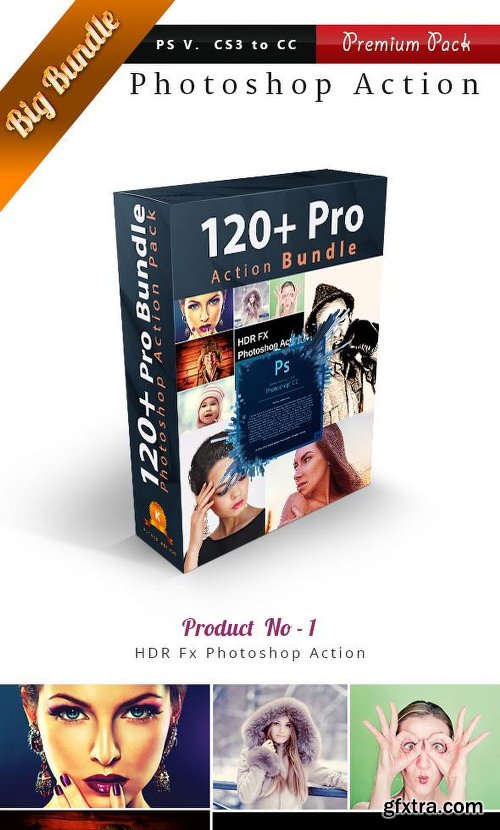 Graphicriver 120+ Pro Photoshop Action Bundle 14274859