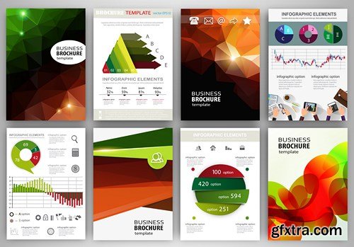 Design Flyer & Corporate Brochures 12 - 25xEPS