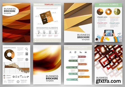 Design Flyer & Corporate Brochures 12 - 25xEPS