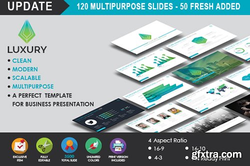 Creativemarket LUXURY - Presentation Template 528626