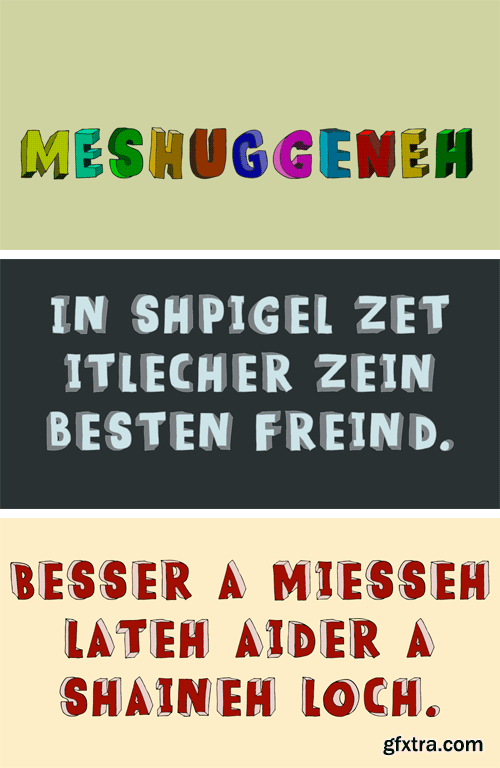 Meshuggeneh Font