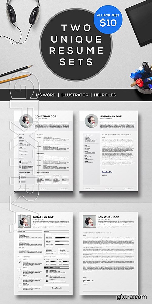 CM - Professional Resume set 525706