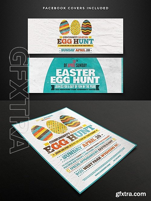 CM - Egg Hunt Flyer Templates 527355