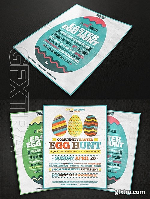 CM - Egg Hunt Flyer Templates 527355