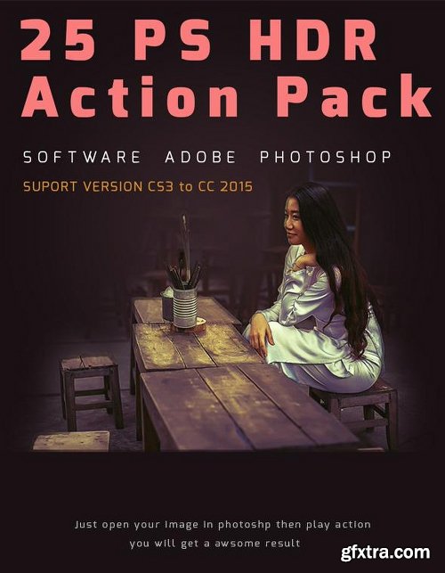 Graphicriver PS HDR Action Pack 12592638