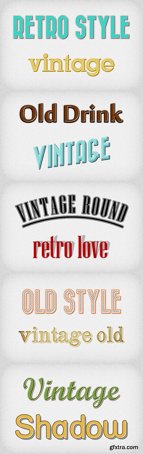 Creativemarket Retro Text Styles 1139