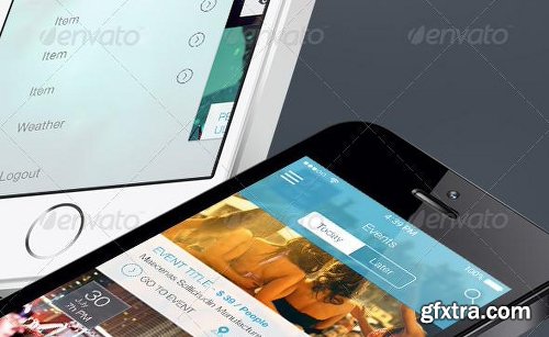 Graphicriver 8 Quality Part 2 - Mobile UI Kit 8494953