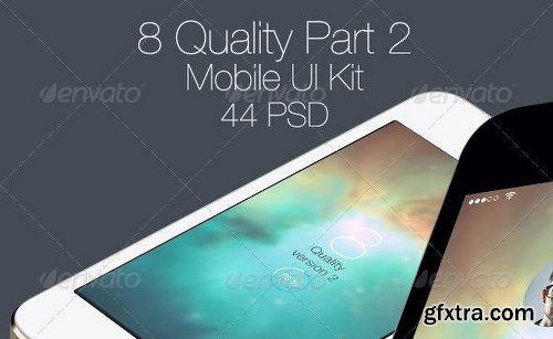 Graphicriver 8 Quality Part 2 - Mobile UI Kit 8494953