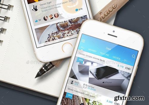 Graphicriver 8 Part 3 Mobile UI Kit 9447664