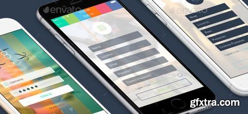 GraphicRiver 8 Part 4 Mobile UI Kit 9982078